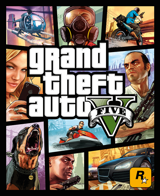 Het logo van Grand Theft Auto V