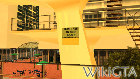 Don't pee in our pool!